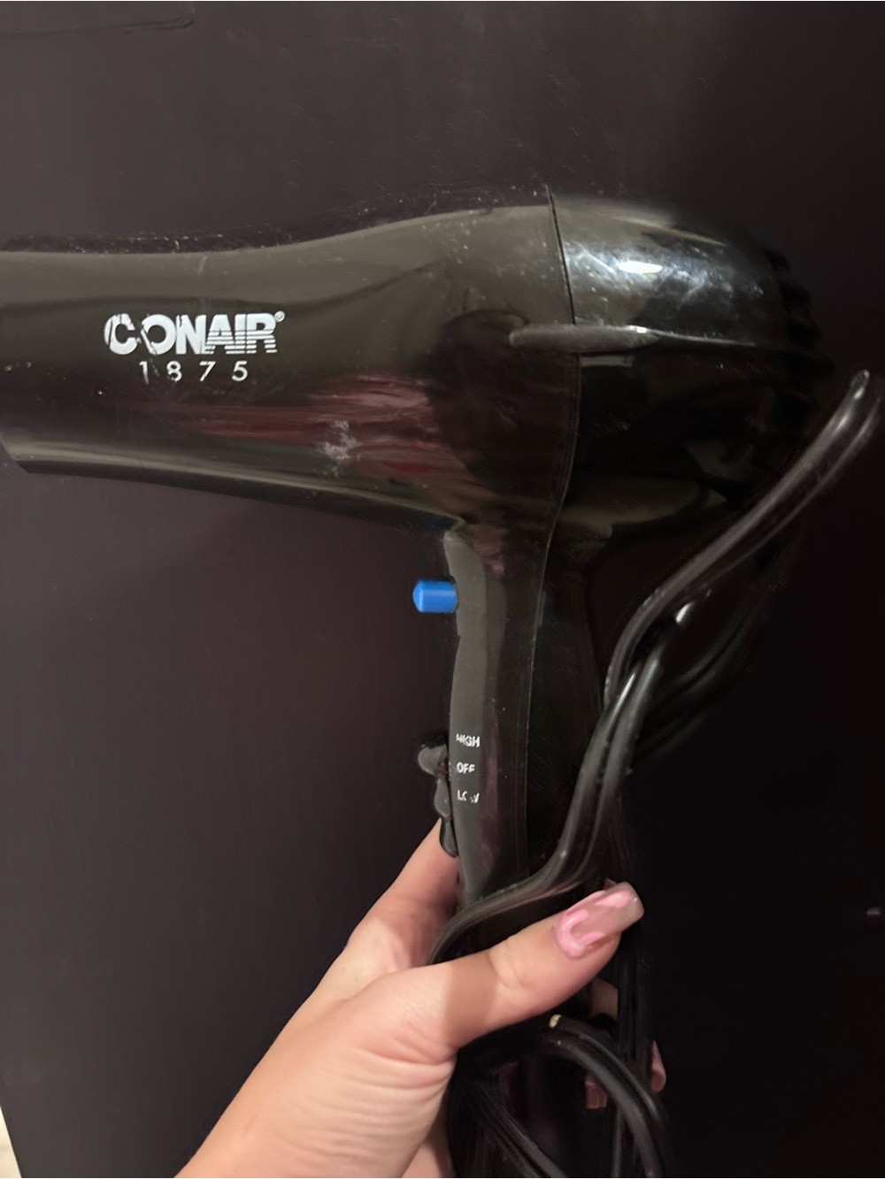 1875W Black Professional Hair Dryer